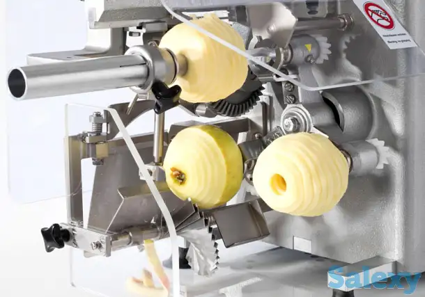 Машина для чистки, нарезания, удаления сердцевины яблок 70-100 кг/час, фотография 3