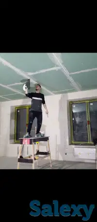 Шпаклёвка потолка, фотография 1