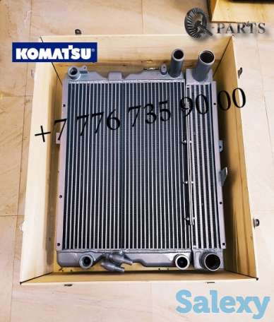 Радиатор в сборе, экскаватор погрузчик, Komatsu WB93, Komatsu WB97, фотография 1