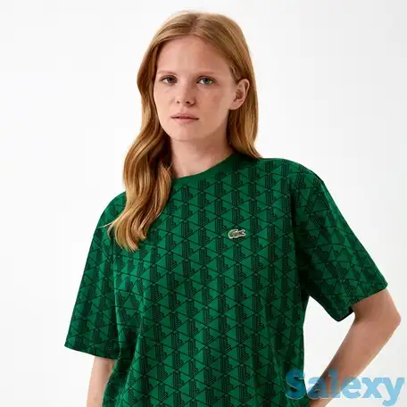 Женская хлопковая футболка lacoste, фотография 1