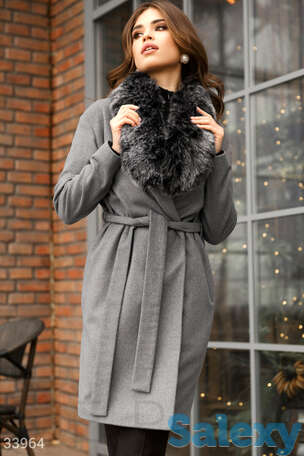Пальто gepur с меховым воротником, фотография 1