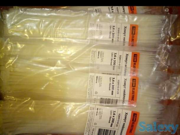 Продам Хомуты (Белые, Новые, Нейлоновые), фотография 1