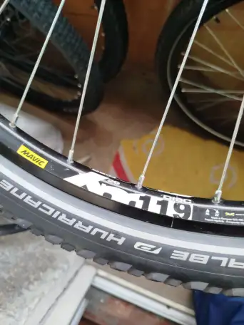 Колеса для велосипеда 2 шт.29 переднее и заднее, покрышки 2.4 Schwalbe Hurricane, фотография 8