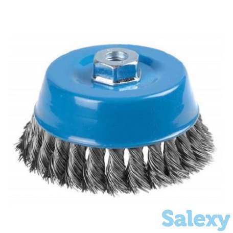 Щетка для УШМ чашка из стальной проволоки, фотография 1