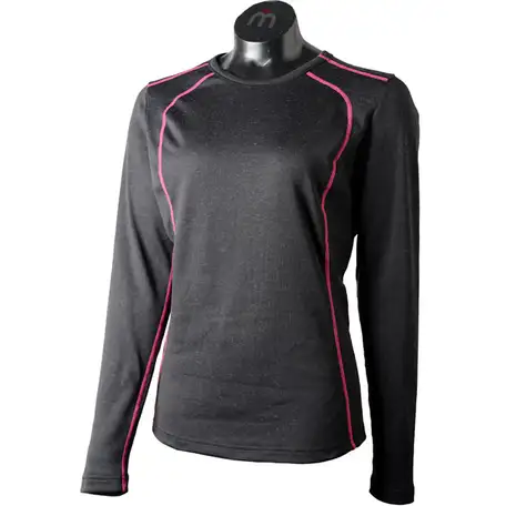 Термокофта mico women long sleeve round neck nero magenta, фотография 19