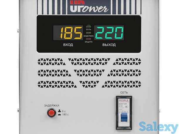 Однофазный стабилизатор напряжения upower асн 5000 ii поколение, фотография 1