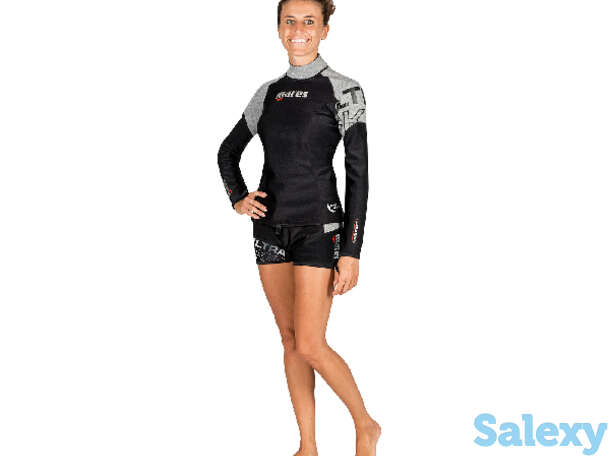 Гидрокостюм mares ultraskin l/s, нейлон-мембрана-флис, футболка с длинным рукавом, женская, фотография 1
