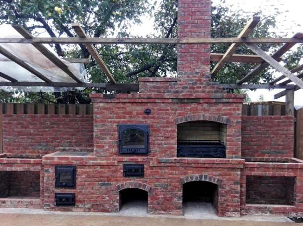 Барбекю комплекс, печь казан, мангал-камин, коптильня, тандыр, фотография 9