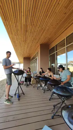 Мастер-классы на праздники по барабанам, хэндпанам хангам, барабанам джембе, шанкобызам варганы, бубнам, глюкофонам, фотография 3