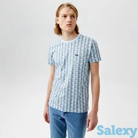 Мужская футболка lacoste oversize fit из хлопка, фотография 1