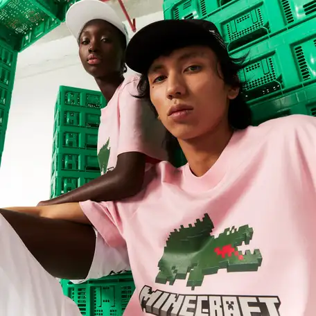 Футболка lacoste x minecraft unisex, фотография 1
