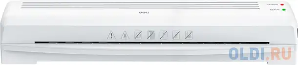 Ламинатор deli e14379 белый a3 (80-125мкм) 32см/мин хол.лам. лам.фото реверс, фотография 1