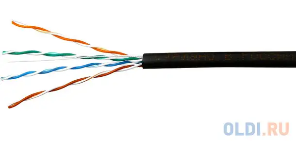 Кабель skynet premium utp indoor 4x2x0,51, медный, fluke test, кат.5e, однож.,, фотография 1