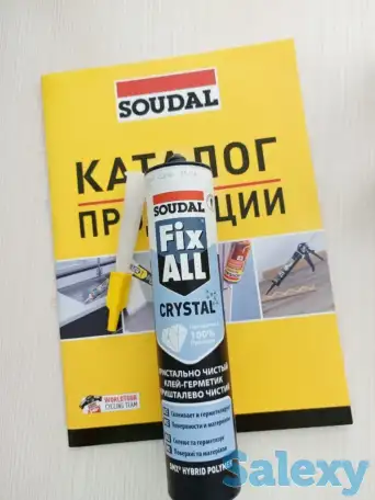 Клей герметик Fix all crystal от soudal, фотография 1