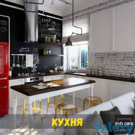 Декоративные гипсовые кирпичи с установкой, фотография 7