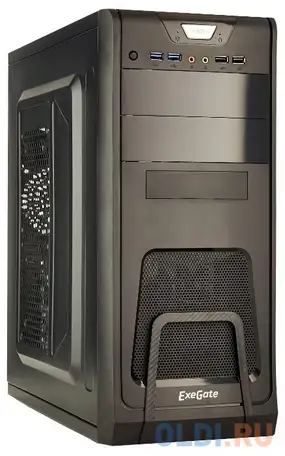Корпус atx exegate cp-603 450 вт чёрный ex278392rus, фотография 1