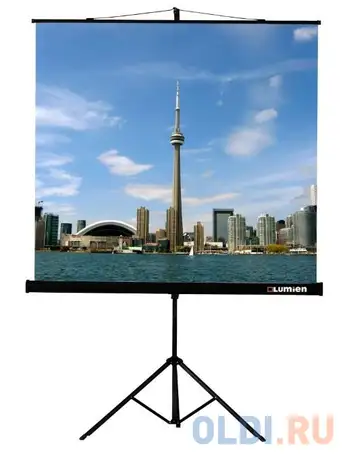 [lev-100107] экран на штативе lumien eco view 180x180см (раб.область 174х174 см), фотография 1