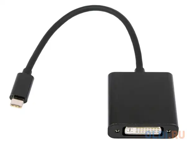 Переходник usb cablexpert a-cm-dvif-01, usb type-c/dvi, 15см, пакет, фотография 1