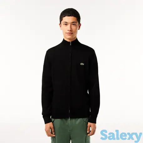 Мужской свитер lacoste на молнии из органического хлопка с воротником-стойкой, фотография 1