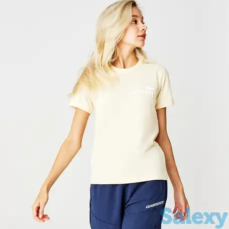 Женская футболка lacoste slim fit из органического хлопка, фотография 1