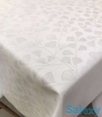 Шикарная испанская скатерть с серебряным люрексом ширина 140 см, фотография 1