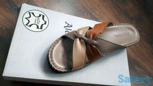 Продам кожанную шлёпанцы, фотография 1