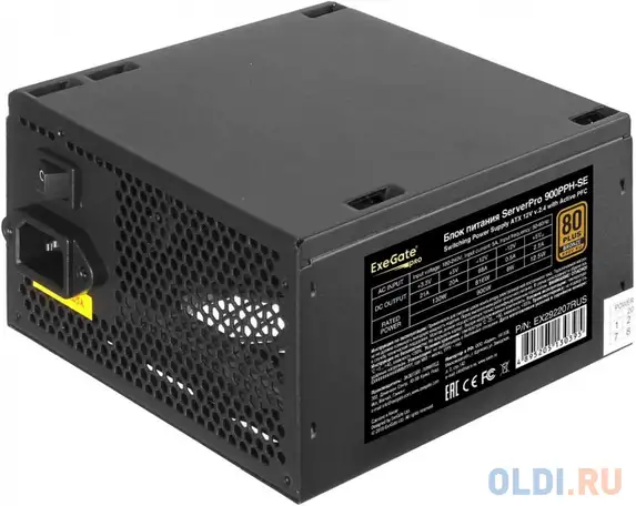 Серверный бп 900w exegate serverpro 80 plus® bronze 900pph-se (atx, for, фотография 1