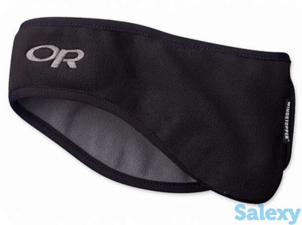 Повязка outdoorresearch wind pro ear band black, фотография 1