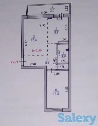 Продам 2-х квартиру-студию, Жирентаева 22/1 кв., фотография 4