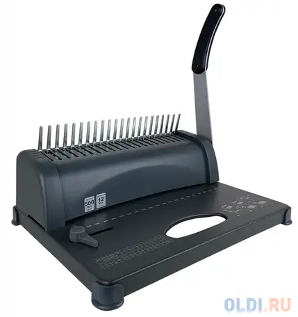 Переплетчик гелеос бп-12 на пластиковую пружину, а4, ручная перфорация 12 листов,, фотография 1