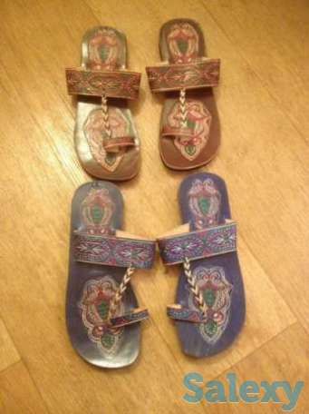 Шлёпанцы кожаные, фотография 1