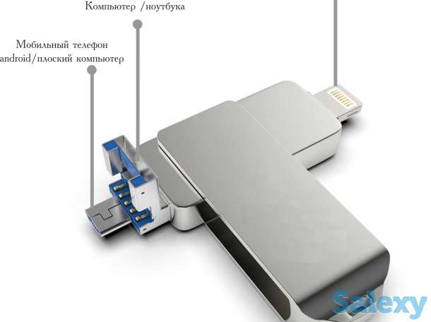 Флешка для iPhone, Samsung USB 3.0, фотография 2