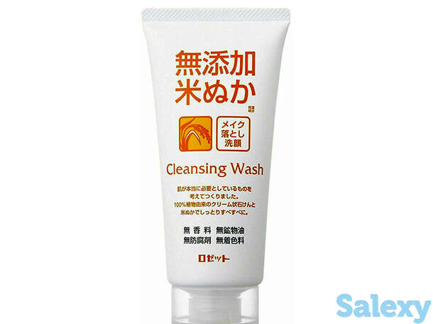 Пенка для умывания rosette makeup removing facial cleansing foam rice bran, фотография 1