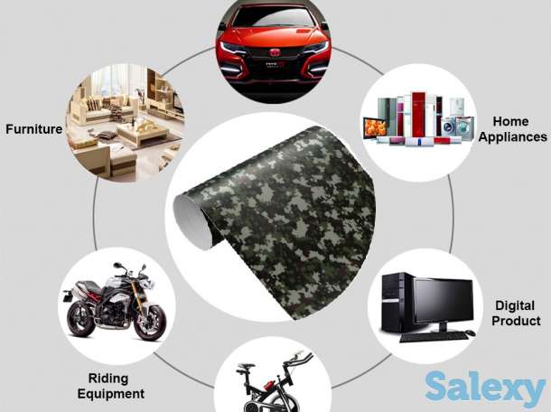 Виниловая, самоклеющуюся пленка - пиксельный камуфляж., фотография 3