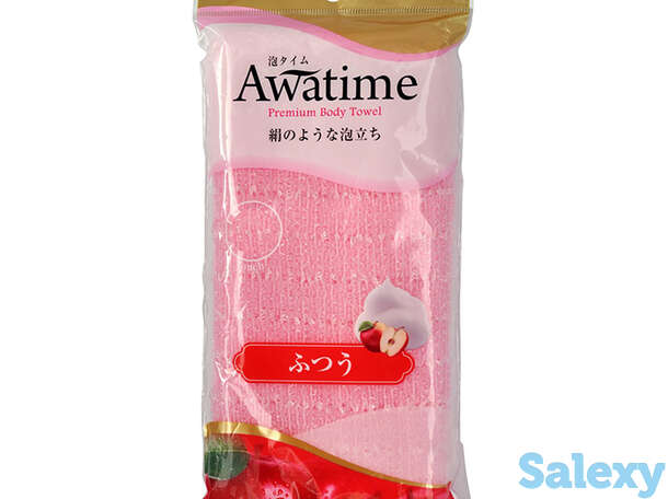 Мочалка для душа он:е awatime premium body towel (розовая, средней жёсткости), фотография 1