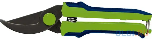 Секатор, 220 мм, пружина возвратная, оксид. покрытие, пласт. ручки (горизонт) россия//, фотография 1