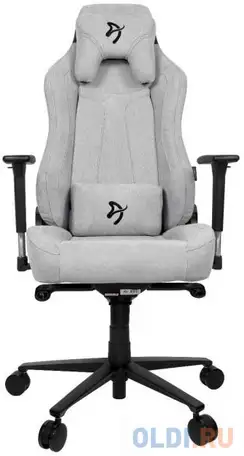Компьютерное кресло (для геймеров) arozzi vernazza soft fabric - light grey, фотография 1