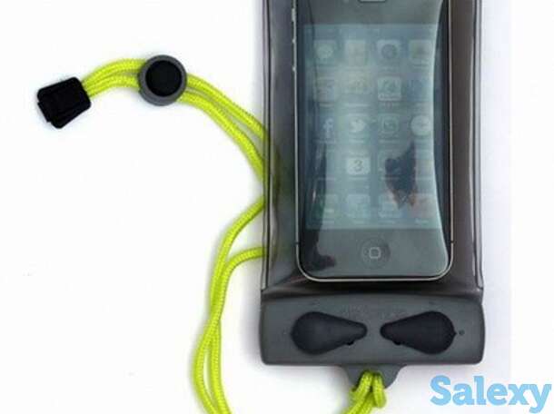 Герметичный чехол aquapac 098 waterproof case for iphohe серый, фотография 1