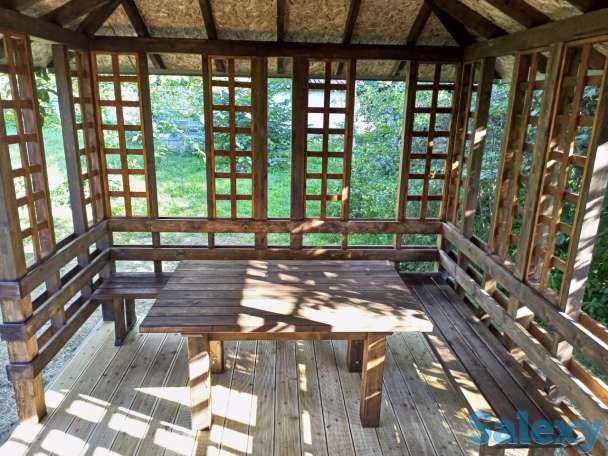 Деревянные беседки на заказ, фотография 4