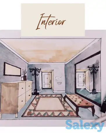 Интерьерный скетчинг с нуля курсы рисования, фотография 5