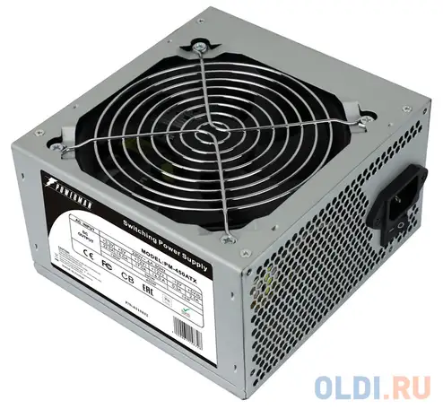 Блок питания powerman pm-450atx 450 вт, фотография 1