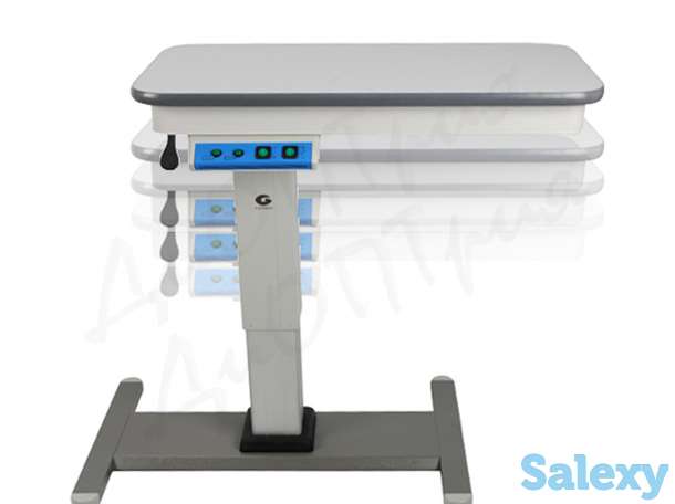 Стол приборный с перемещением на два прибора с электроподьемным механизмом, фотография 2