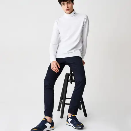 Мужская водолазка lacoste turtle neck из эластичного органического хлопка, фотография 1