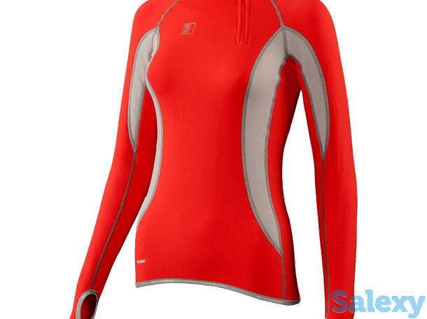 Термобелье майка сивера сноуи с воротником женская кармин/облако, фотография 1