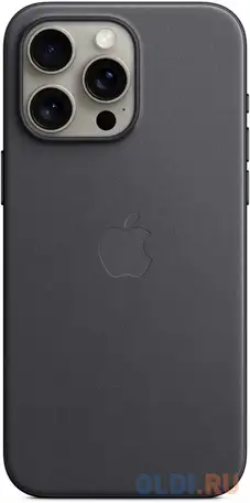 Чехол (клип-кейс) apple finewoven для iphone 15 pro max чёрный, фотография 1
