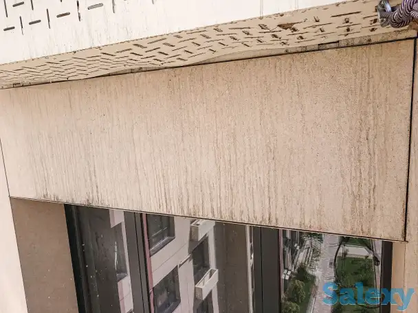 Мойка фасада аппаратом высокого давления / Очистка фасада / Высотные работы / Промышленный альпинизм / Альпинисты, фотография 6