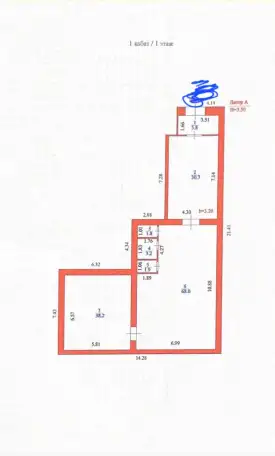 Продаю помещение 150 м2 360 тыс за м2, жк барыс сити центр левого берега, фотография 1