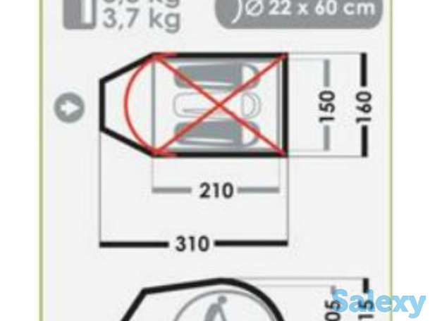 Палатка нормал лотос 2 зеленая (уценка, истёк срок хранения, гарантия 14 дней), фотография 3