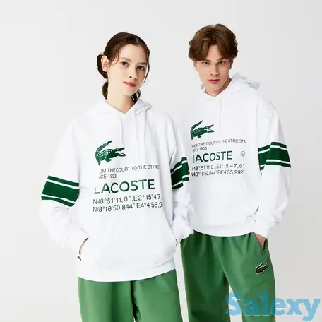 Толстовка lacoste oversize fit unisex, фотография 1