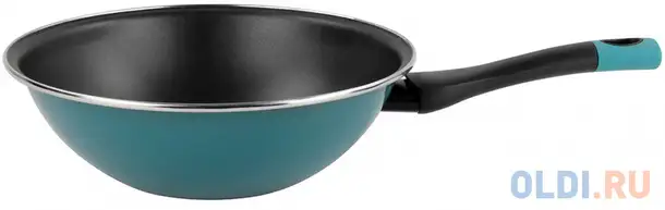 Сковорода-вок vitrinor lotus 28 28 см сталь, фотография 1